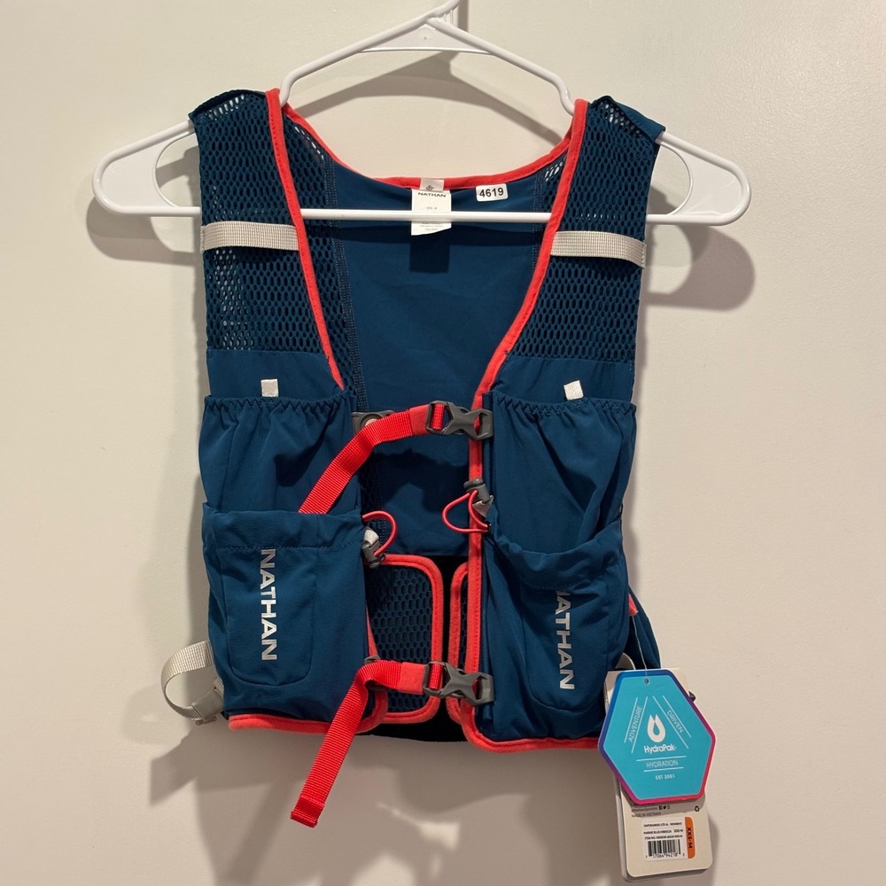 Nathan VaporAiress Lite 4L Womens Hydration Vest Marine Blue Hibiscus NS30230
